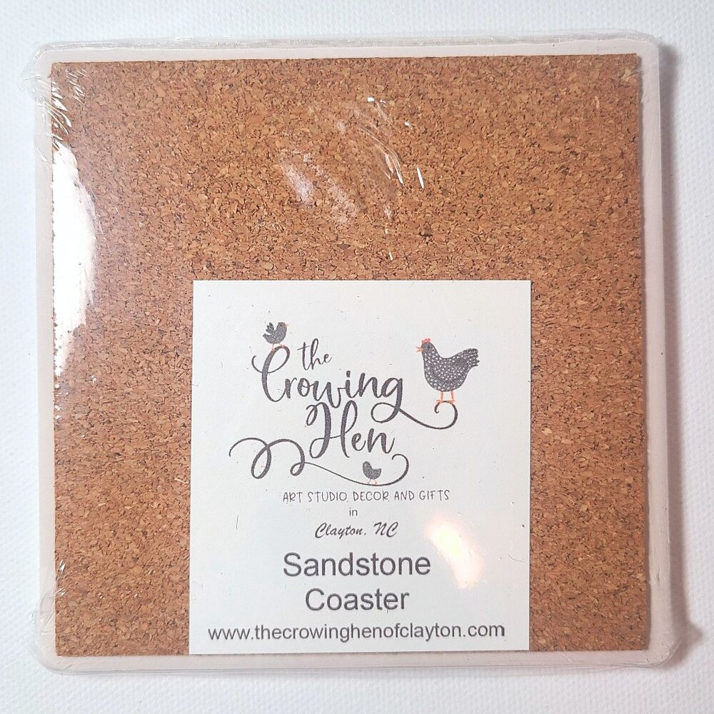 Christmas Pony Sandstone Coaster Set of Two - by The Crowing Hen - Picture 4 of 5